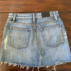 Rails Distressed Blue Mini Skirt
